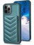 Apple iPhone 12/12 Pro Telefon Kılıf Kart Tutucu Tpu+Pu Deri Telefon Vaka Dalga Doku Dikiş Hattı Kickstand Telefon Kapak Yeşil (Yurt Dışından) 2