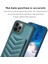 Apple iPhone 12/12 Pro Telefon Kılıf Kart Tutucu Tpu+Pu Deri Telefon Vaka Dalga Doku Dikiş Hattı Kickstand Telefon Kapak Yeşil (Yurt Dışından) 3