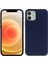 Apple iPhone 12 Mini-Dark Mavi Için x Seviyesi Anti-Damla Sıvı Silikon Arka Kapak (Yurt Dışından) 1
