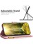 Apple iPhone 12 Mini Telefon Kılıfı Için 5.4 Inç Fermuarı Cep Baskı Rhombus Desen Mat Pu Deri Cüzdan Stand-Pink (Yurt Dışından) 2
