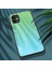 Gradyan Renk Temsilli Cam+Pc+Tpu Apple iPhone 12 Mini-Yeşil/mavi Için Geri Kılıf (Yurt Dışından) 2