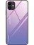 Gradyan Renk Temsilli Cam+Pc+Tpu Apple iPhone 12 Mini-Pink/mavi Için Geri Kılıf (Yurt Dışından) 1