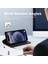 Apple iPhone 12 Mini Telefon Kılıfı Için Manyetik Otomatik Kapanış 5.4 Inç Şok Geçirmez Rfıd Engelleme Pu Deri Cep Telefon Cüzdan Stand Kapak Black (Yurt Dışından) 3