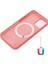Apple iPhone 12 Mini Telefon Kılıfı Için Manyetik Sıvı Silikon Kılıf 5.4 Inç Magsafe Şarj Cep Telefonu Kapak-Sıcak Pembesi (Yurt Dışından) 2
