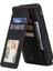 Apple iPhone 12 Mini Telefon Kılıfı Için 5.4 Inç Pu Deri Stand Kapağı Baskılı Hücre Birden Fazla Kart Yuvası ve Nakit Cep Black (Yurt Dışından) 3