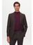Slim Fit Kahverengi Baskılı Kırışmayan Sihirli Takim Elbise 1HC05IM05577M 3