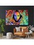 Renkli Neon Renklerin Içinden Çıkan Kadın Kanvas Tablo ART0035 1
