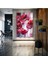 Kırmızı Gelincik Çiçeği Fırça Izleri Kanvas Tablo ART0079 1