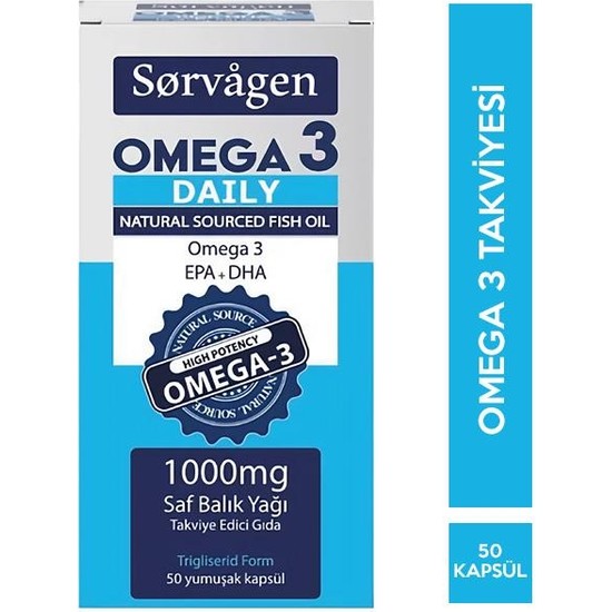 Sorvagen Omega 3 High Dha Norveç Balık Yağı 50 Kapsül Fiyatı