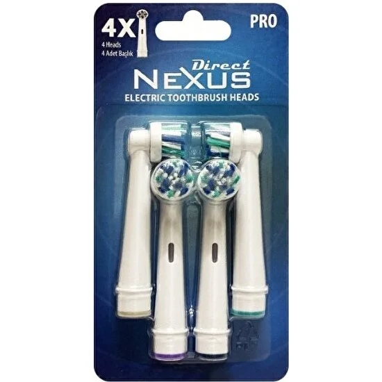 Direct Nexus Elektirikli Diş Fırçası Yedek Başlığı 4lü