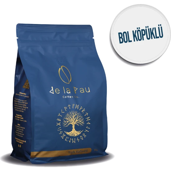 De La Pau Türk Kahvesi Premium 1000 gr Bol Köpüklü Klasik Taze Öğütülmüş