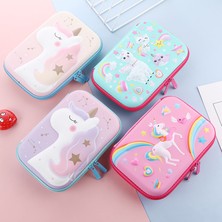 Luoxinguo Kalem Kutusu Unicorn Kalem Kutusu Kawaii Kalem Kutusu Büyük Kırtasiye 3D Kalem Kutusu Çocuklar Için Ofis Trousse Scolaire Sevimli Okul Kalem Kutuları (Yurt Dışından)