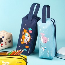 Luoxinguo Stil 8 Kawaii Kalem Kutusu Çift Fermuarlı Kalem Çantaları Büyük Kapasiteli Okul Malzemeleri Taşınabilir Trousse Kırtasiye Sevimli Okul Kalem Kutuları (Yurt Dışından)