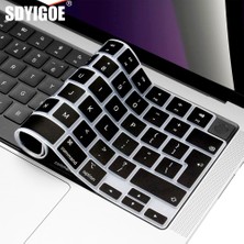 Luoxinguo Ingilizce Abd A2337 AIR13 M1 Klavye Kapağı 2005 - 2022 Yeni M2/m1 Macbook Pro /air 13/15/13.6/16/12 Inç Cilt (Ingiltere/abd DÜZENI)A2681/A2442/A2779/A2780/A2338 (Yurt Dışından)