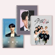 Luoxinguo 14 A5 A5 Spiral Defter Not Defteri-Kpop Grubu Stray Kids Üyeleri Poster Albümü Boys Fotoğraf Kartları Hayranları Koleksiyonu Için Straykids Kartpostal (Yurt Dışından)