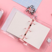 Luoxinguo Tek Kabuk A8 A6 Mini Üç Delikli Gevşek Yapraklı Kitap Renkli Sevimli Dizüstü Çocuk Not Defterleri Kız Cep Kitabı Kawaii El Kitabı Öğrenci Günlüğü Yazma Kitaplar (Yurt Dışından)