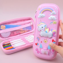 Luoxinguo Normal Model Uzay Kalem Kutusu Okul Malzemeleri Unicorn Kalem Kutusu Estuches Escolares 3D Kalem Kutusu Trousse Kawaii Kırtasiye Kalemlik Kalem Kutusu (Yurt Dışından)