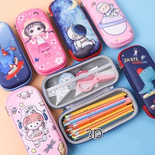 Luoxinguo Stil 9 3D Kalem Kutusu Okul Malzemeleri Unicorn Kalem Kutusu Kalemlik Kumaş Yüzey Kalem Kutusu Trousse Kawaii Kırtasiye Kalem Kutuları (Yurt Dışından)