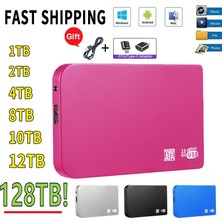 Luoxinguo 6 Tb Gümüş Taşınabilir 128 Tb Yüksek Hızlı Harici Sabit Sürücü 4 Tb 8 Tb 64 Tb SSD Çıkarılabilir Depolama Aygıtı Dizüstü Bilgisayar Mikro Bilgisayarları Için Sabit Disk (Yurt Dışından)