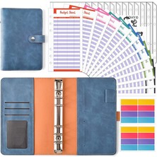 Luoxinguo 1 Cetvel A6 A6 Pu Deri Defter Bağlayıcı Planlayıcısı Organizatör Sistemi Fermuar Nakit Zarflar Bütçe Sayfaları Etiket Etiketleri Tasarruf Aksesuarları (Yurt Dışından)