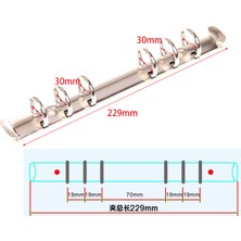 Luoxinguo A5 6 Halka 30MM Bronz Siyah 25MM 10 Parça Dıy Klipler Mekanik, 6 4 9 Halka Bağlayıcı Mekanizması, 280=285, A4 B5 A5 A6 A7 (Yurt Dışından)