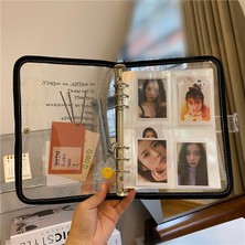 Luoxinguo A6 Dolum Çantası-10 Adet Sharkbang A5 A6 Günlük Defter Seti Fotoğraf Toplama Kitap Seti Glitter Şeffaf Ingilizce Kapak Fotoğraf Albümü Defterler Malzemeleri (Yurt Dışından)