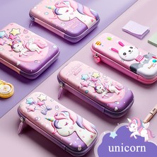 Luoxinguo Stil 10 Unicorn Kalem Kutusu Trousse Scolaire Kawaii Kırtasiye 3D Kalem Kutuları Kızlar Için Sevimli Okul Malzemeleri Estojo Escolar Kalem Kutusu (Yurt Dışından)