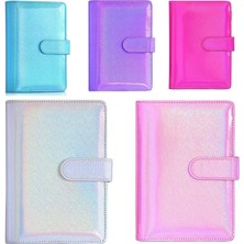 Luoxinguo Pembe Çanta A7 A5/a6 Pu Acıbadem Kurabiyesi Lazer Glitter Gevşek Yaprak Kapak Bağlayıcı Süt Defterleri Sert Kapak Dolum Dergisi Gezginler Deri Kapak (Yurt Dışından)