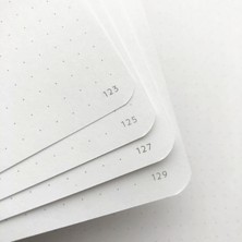 Luoxinguo Mor Noktalı 160 Sayfa Buke Bullet Dot Grid Defter Noktalı Günlük Çizim SKETCHBOOK-160GSM Kağıt, Iç Cep, Numaralı Sayfa P1- P160 (Yurt Dışından)