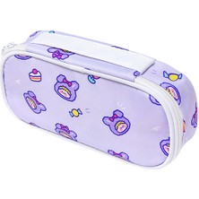 Luoxinguo OSS24335PP Kawaii Tuval Kalem Kutusu Kız Erkek Karikatür Ayı Kalem Kutusu Kalem Kutusu Çantası Büyük Kapasiteli Kalem Kutusu Kılıfı Kırtasiye Hediye (Yurt Dışından)
