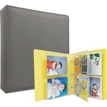 Luoxinguo Lacivert Takım Elbise A5 3 Halka Plrbok A5 Parıltılı Deri Fotoğraf Kartları Albümü 3 Yüzük 7.6×9.8mm Kawaii Sevimli Bağlayıcı Fotocard 20 Sayfa 4 Cep Kollu 80 Fotoğraf (Yurt Dışından)