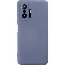 Caseart Xiaomi Mi 11T Pro Kapak Içi Kadife Kamera Korumalı Lansman Silikon Kılıf - Petrol Mavisi