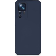 Kılıfmania Xiaomi Mi 12T Pro Kapak Içi Kadife Kamera Korumalı Lansman Silikon Kılıf - Lacivert