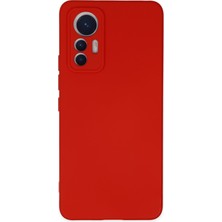 Kılıfmania Xiaomi Mi 12 Lite Kapak Içi Kadife Kamera Korumalı Lansman Silikon Kılıf - Kırmızı