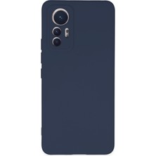 Kzy Xiaomi Mi 12 Lite Kapak Içi Kadife Kamera Korumalı Lansman Silikon Kılıf - Lacivert