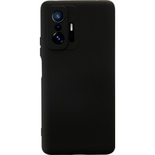Kılıfmania Xiaomi Mi 11T Pro Kapak Içi Kadife Kamera Korumalı Lansman Silikon Kılıf - Siyah