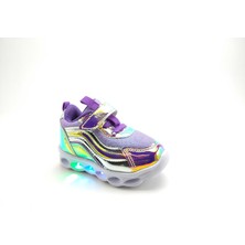 Buckhead Çocuk Işıklı Hologram Spor Ayakkabı 4246 LİLA