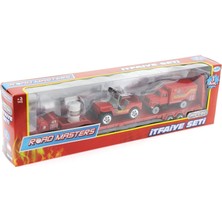 Bisepetim Die Cast Metal Tırlı ve Jeepli Itfaiye Seti
