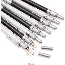 0.5mm Siyah Metal Mekanik Kalem Seti Okul Sınavı Yazma Aracı 0.3 0.5 0.7 0.9mm Öğrenci Sanat Çizim Kroki Özel Kalem Hediye Kırtasiye (Yurt Dışından)