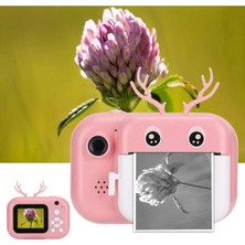 Teknomila Anında Baskı Fotoğraf Çıkaran 1080P Çocuk Fotoğraf Makinesi Hd Video Çift Kamera