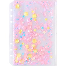 Pembe Çanta A5 2023 40 Yaprak Kawaii A5 A6 Gevşek Yaprak Defter Kağıdı Dolum Spiral Bağlayıcı Dizin Iç Sayfalarnokta Izgara Çizgi Planlayıcısı Gündem (Yurt Dışından)