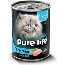 Pure Life Tavuk Etli Yavru Kedi Konserve Mama 400GR *12 Adet