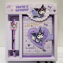 Kuromi Sanrio Pu Defter Seti Kawaii Kuromi Cinnamoroll My Melody Karikatür Günlük Haftalık Planlayıcı Gündem Kırtasiye Ofis Okul Malzemeleri (Yurt Dışından)