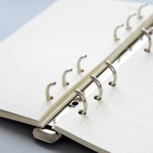 A5-6 Halkalar A4/b5/a5/a6/a7 Metal Spiral Halkalar Dosya Gevşek Yapraklı Klasör Klip Dıy Albümü Günlüğü Karalama Defteri Bağlayıcı Dizüstü Aksesuar Kırtasiye (Yurt Dışından)