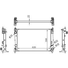Motortec Su Motor Radyatörü Doblo 3 2010 Sonrası 1,6 2,0 Mjtd 51897080 Motortec TMP0369