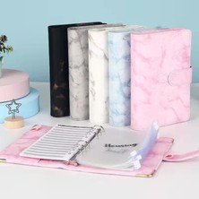 Beyaz A5 A5 A6 Mermer Pembe Pu Ciltli Defter Dıy Ciltli Defter Kapağı Günlüğü Gündem Planlayıcısı Kağıt Kapak Okul Kırtasiye (Yurt Dışından)