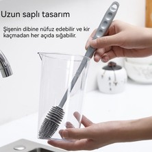 Silikon Uzun Saplı Fincan Fırçası Yalıtım Fincan Temizleme Fırçası Uzun Saplı Cam Fırça (Yurt Dışından)