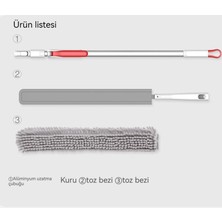 Statik Toz Alma Fırçası Ev Temizliği Tavan Toz Alma Geri Çekilebilir Toz Alma Fırçası (Yurt Dışından)