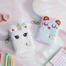 Çok Renkli Kawaii Peluş Kaola Unicorn Yazı Defteri Planlayıcısı Günlük Anahtarlık Kitap Dergisi Planlama Organizatör Gündem Okul Ofis Malzemeleri (Yurt Dışından)