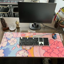 Stil 9 700X400X2MM Büyük Anime Pembe Mousepad Gamer Sevimli Kawaii Xxl Oyun Mouse Pad Kauçuk Otaku Kilitleme Kenar Büyük Moda Dizüstü Dizüstü Bilgisayar Masası Mat (Yurt Dışından)